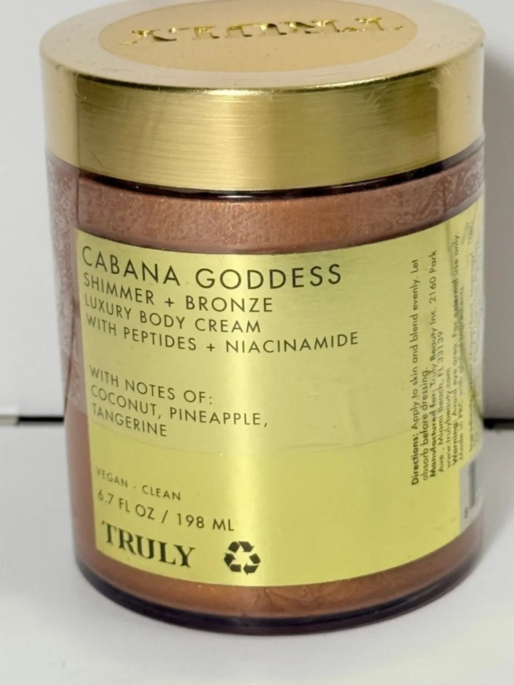 TRULY Cabana Goddess Shimmer + Bronze Body Cream - Gold & Bronze